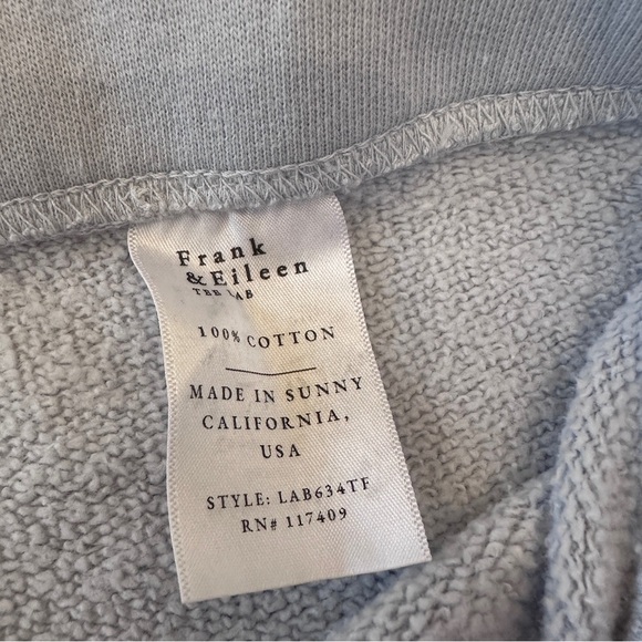 Frank & Eileen Catherine Cropped Wide Leg Sweatpants Size Large - Picture 6 of 6